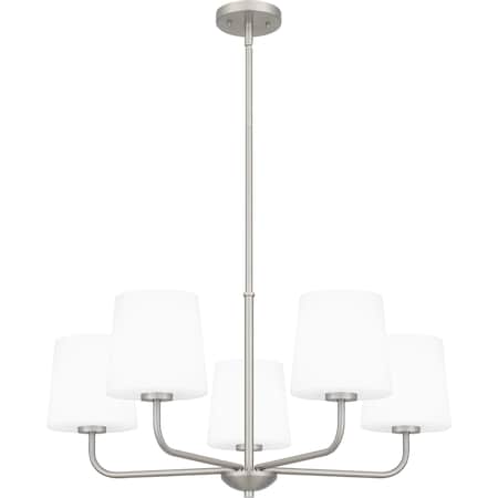 Quoizel Gallagher Chandelier 5 Lights Brushed Nickel GGR5028BN